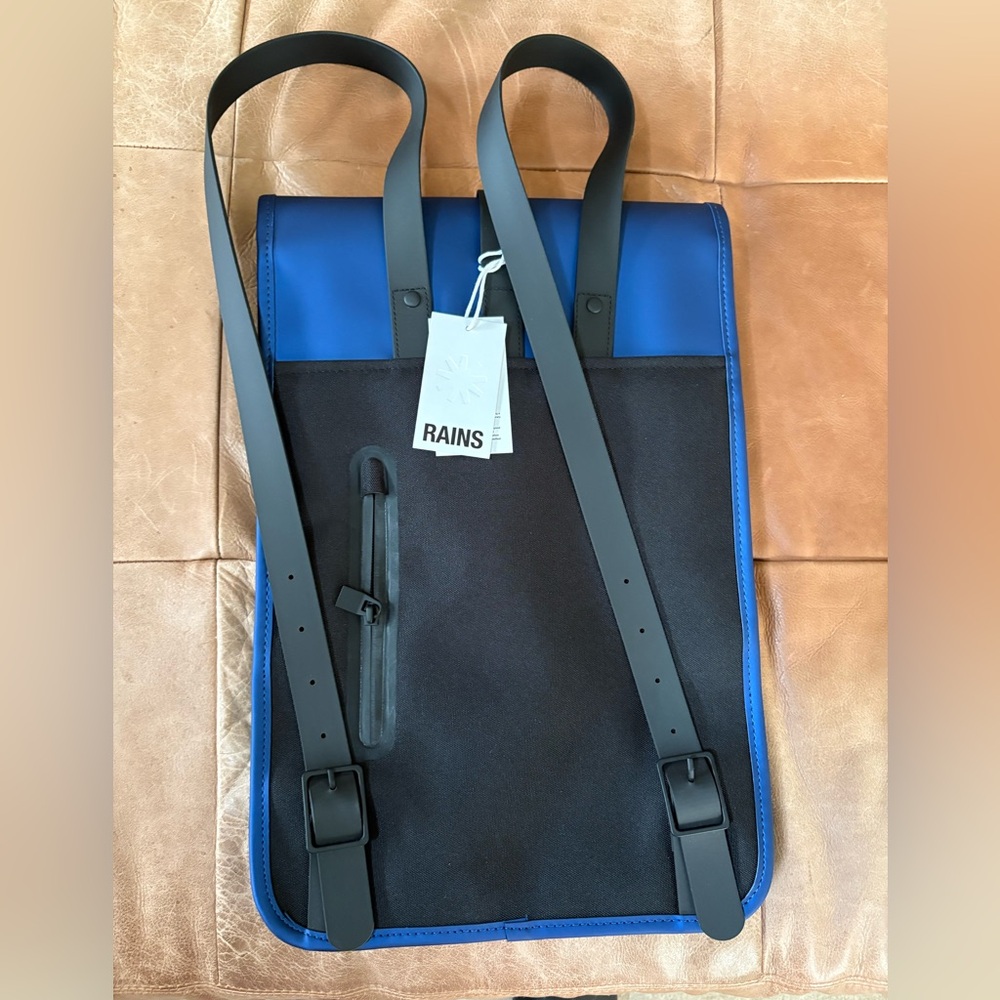 RAINS Waterproof Blue Backpack - Picture 7 of 7